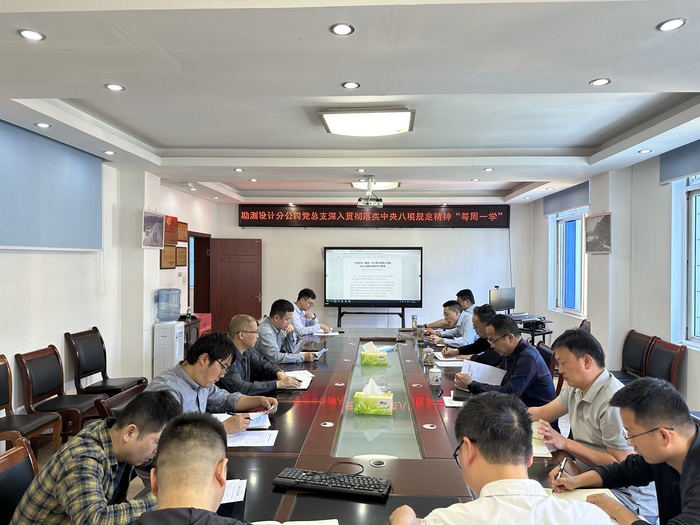 勘测设计分公司开展深入贯彻中央八项规定精神学习教育读书班.jpg